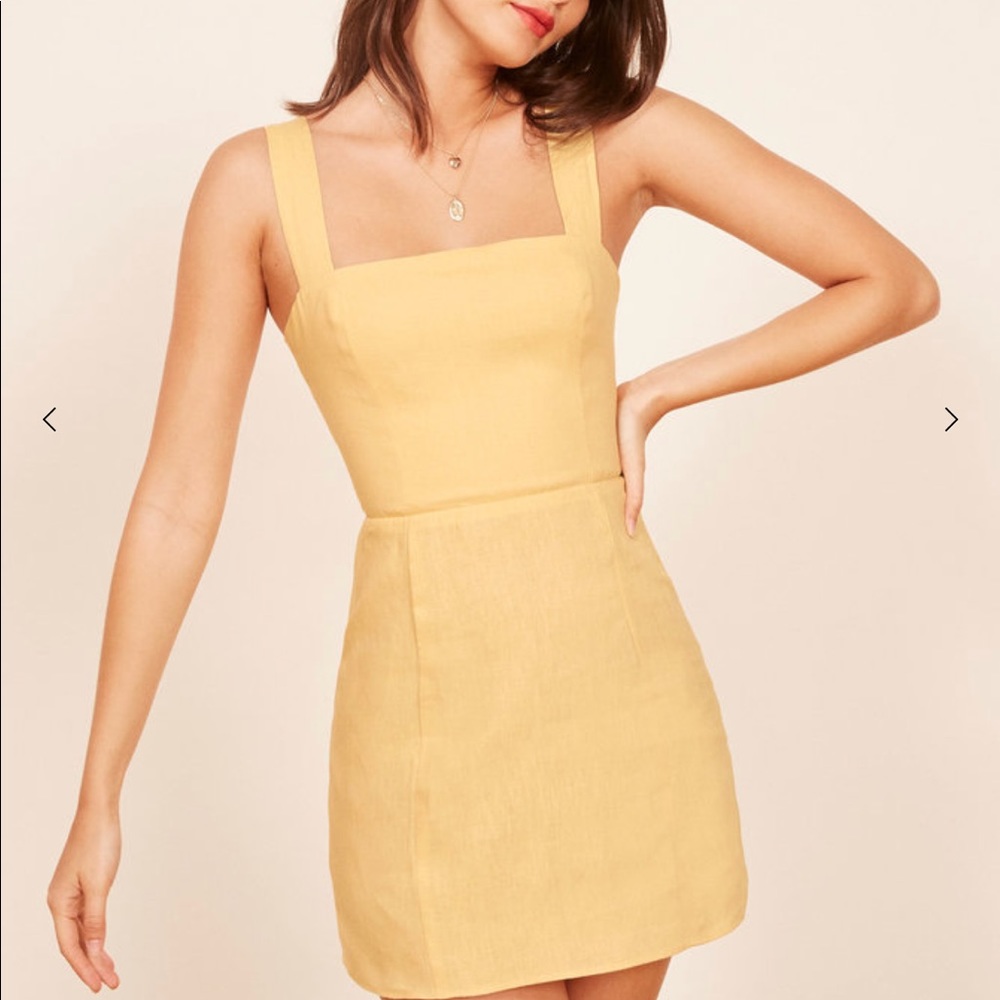 Reformation Yellow dress